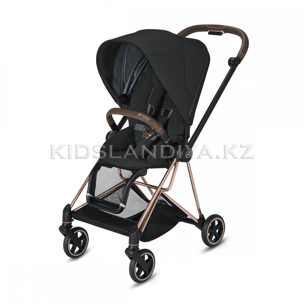 Коляска Cybex Mios Sepia Black на шасси Rose Gold
